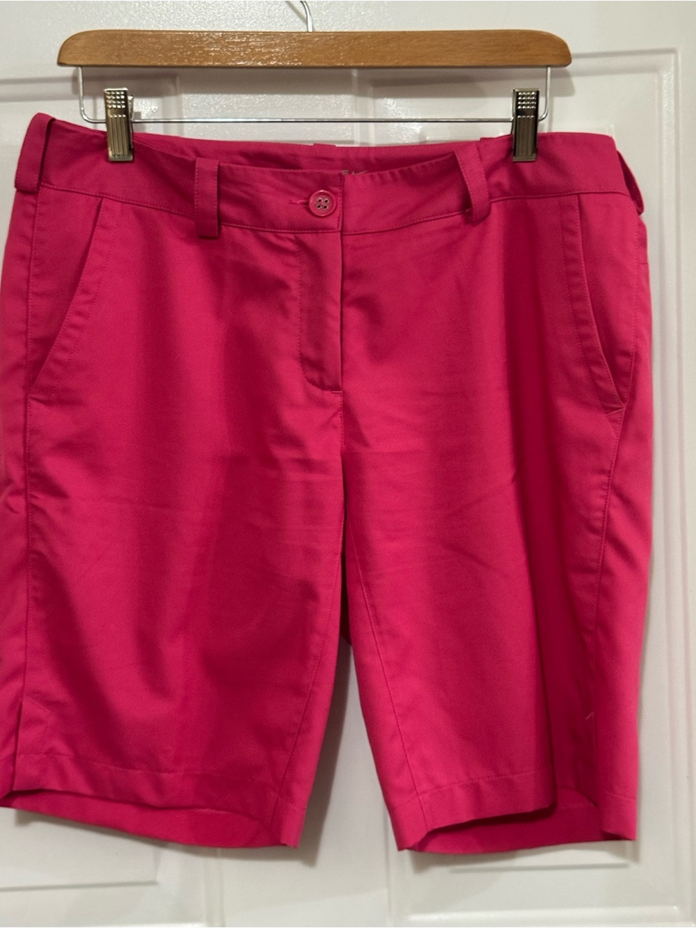 Nike Women's Bright Pink Tailored Bermuda Shorts